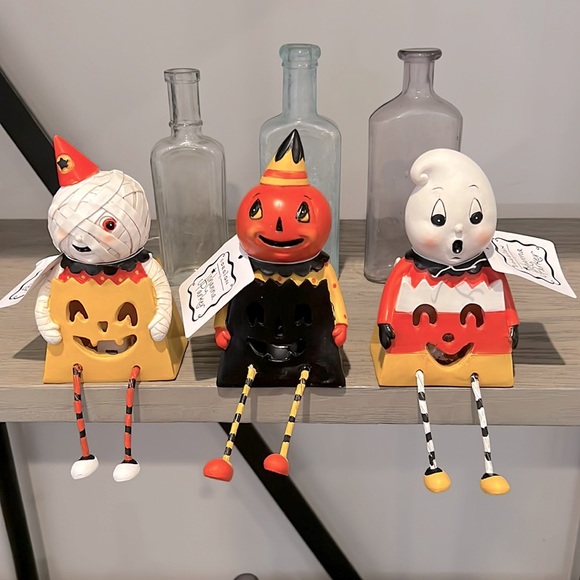 johanna parker Holiday Halloween Treat Sack Sitter Led Figurines